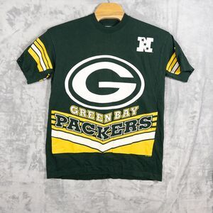 Vintage 1996 Salem Sportswear Green Bay Packers AOP T Shirt Mens XXL‎